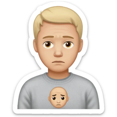 I miss my family so much man ligh sticker