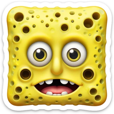 Freaky Spongebob  sticker