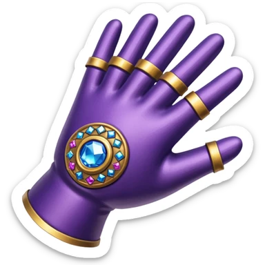 The glove of thanos sticker