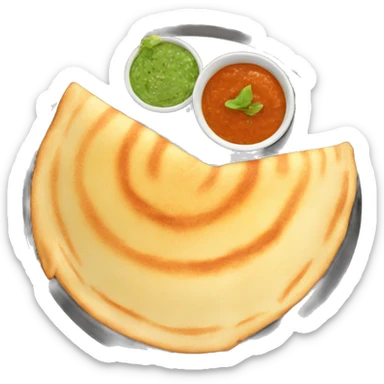 circular dosa sticker