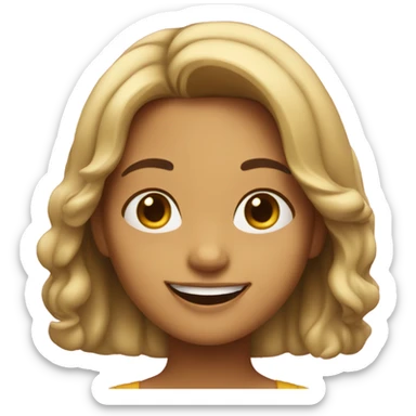 Gabriela smiling sticker