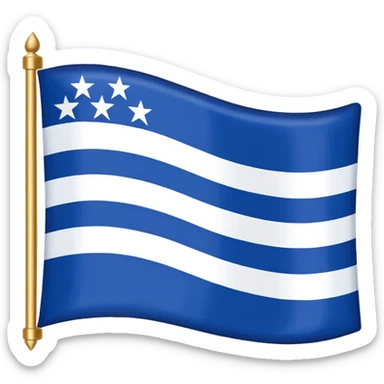 Mississippi River flag sticker