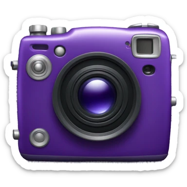 dark purple digital camera sticker