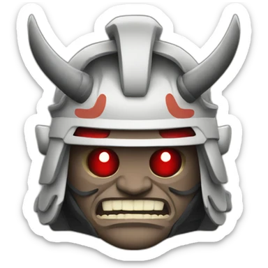Oni samurai sticker