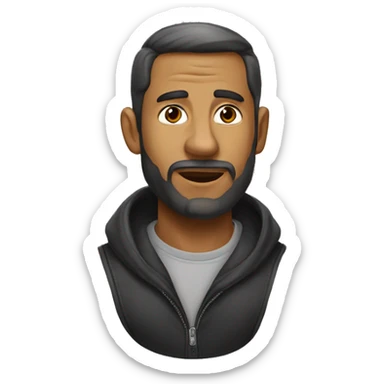 мальчик черные волосы карие глаза sticker