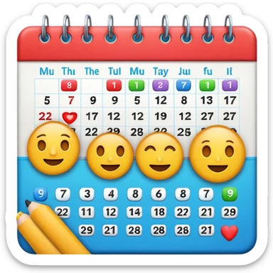 an emoji to represent a support team week rota sticker