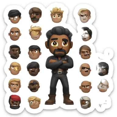 Leon from brawlstars sticker