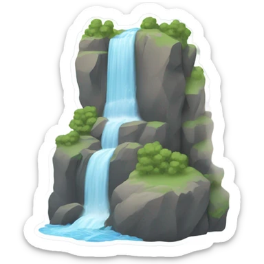 Waterfall sticker