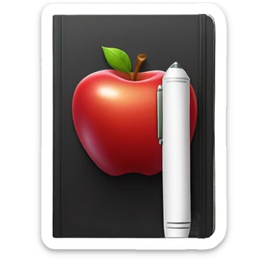 red apple death note sticker