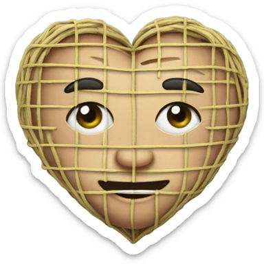 Florida Lee inside of a heart with Bob wire wrapped around it sticker