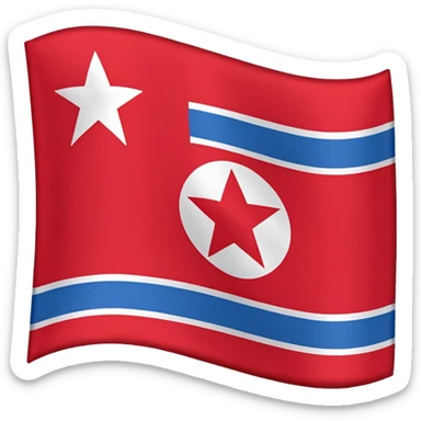 Flag of North Korea sticker