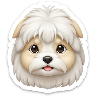 white maltese sticker