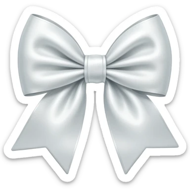 Un noeud blanc sticker