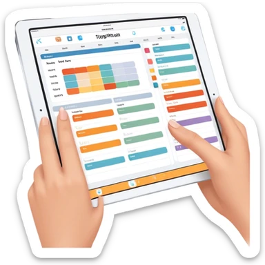 Digital planner on iPad sticker