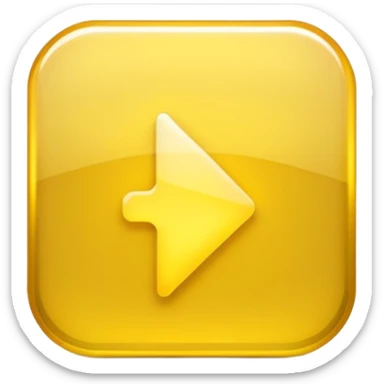 Graphic: 🎥 Play button icon (white) with yellow glow.
Animation: Play button pulses softly.
Background: Transparent.
 sticker