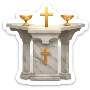 Marble altar eucharist  sticker
