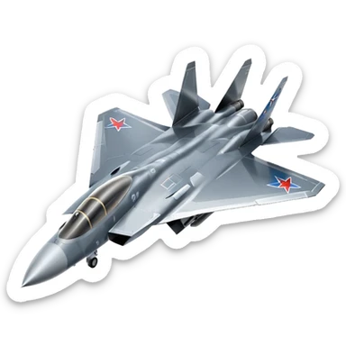 Sukhoi su-57 jet sticker