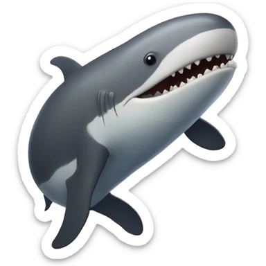 Ballena con piernas humanas sticker