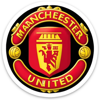 Manchester United logo sticker