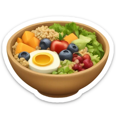Healthy bowl sticker