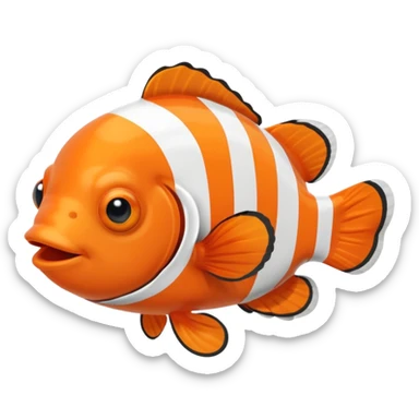 cute clownfish sticker
