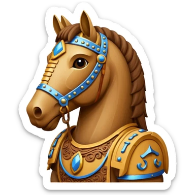 emoji about a men trojan sticker