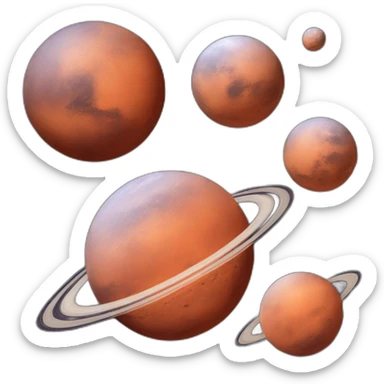 mars as an emoji sticker