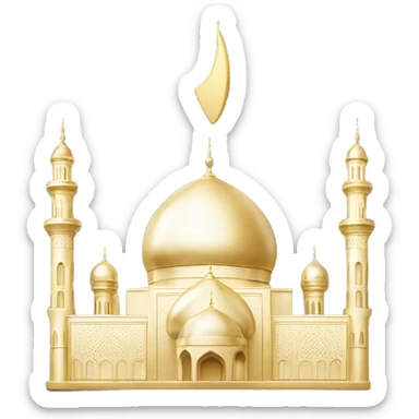 Mosque golden sticker
