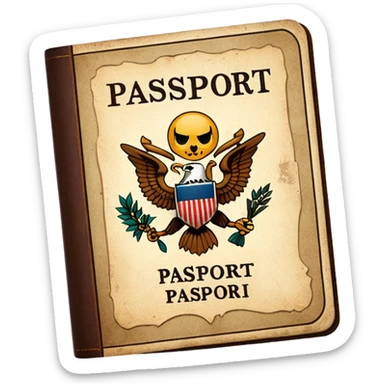 old Passport sticker