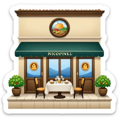 restaurant nicois traditionnelle sticker