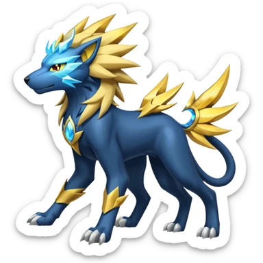 Luxray-Manectric-Solgaleo-fusion sticker