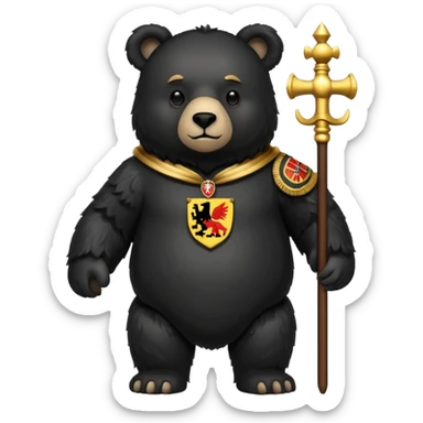 berlin city coat of arms bear sticker