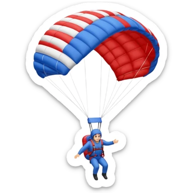 parachute landing sticker