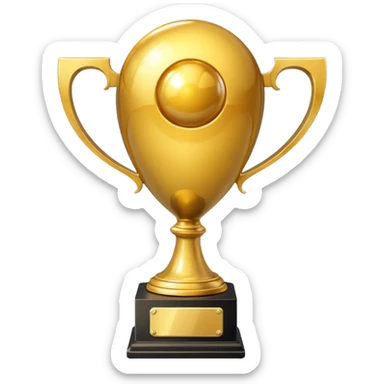 Ball+trophy sticker