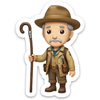Charles Muntz villain explorer from Up sticker