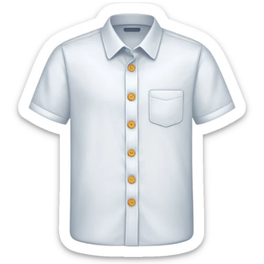 shirt with visible buttons sticker