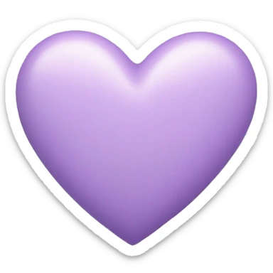 pastel purple heart sticker