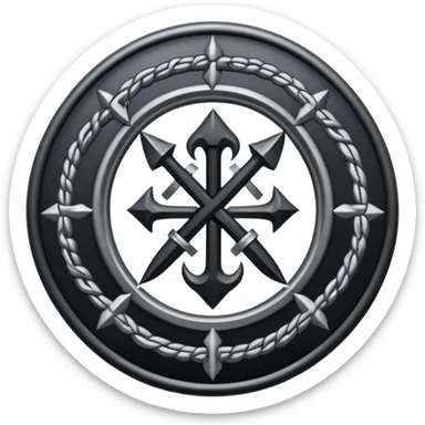 death metal nordic rune emblem sticker