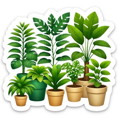 Houseplants everywhere  sticker