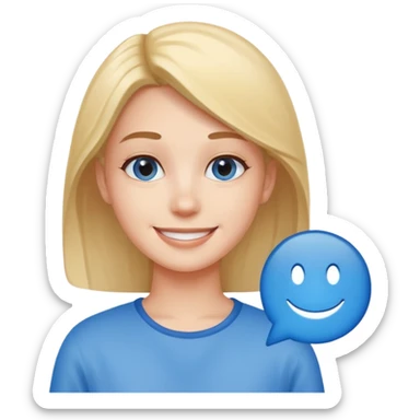 Ünlü tiktok Mavi tik sticker