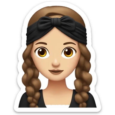 Blair Waldorf in black headband  sticker