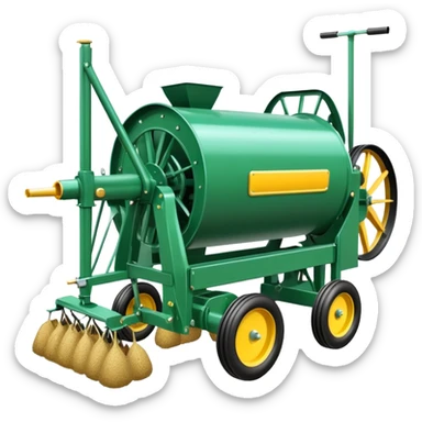 agricultural seeding machine, farm equipment for planting seeds sticker