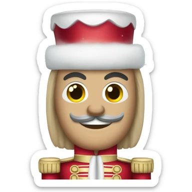 Nutcracker Christmas sticker