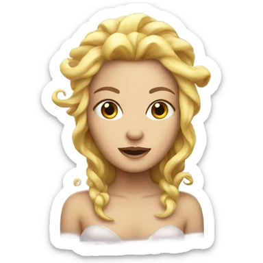 Siren with fins on the head sticker