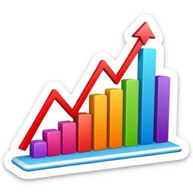 sales graph sticker