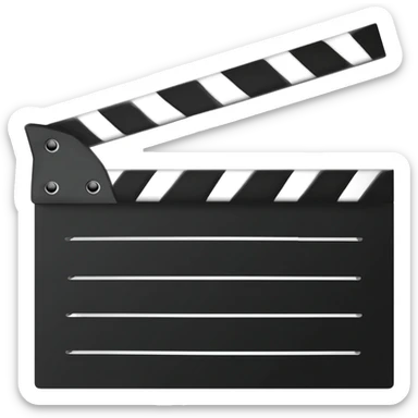 ICONO DE CLACETA DE CINE sticker