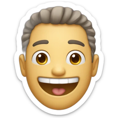 Un emoji  con cara feliz y que ponga ANAS NO TE OLVIDES sticker
