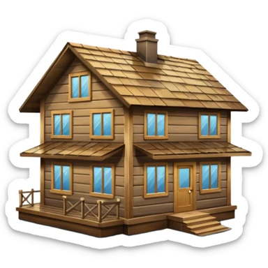 House with flooding around it sticker
