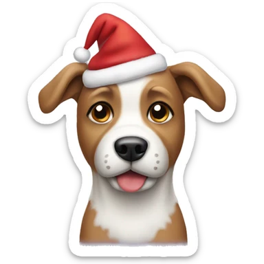 Christmas dog sticker