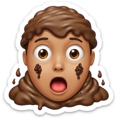 💩+😱 sticker